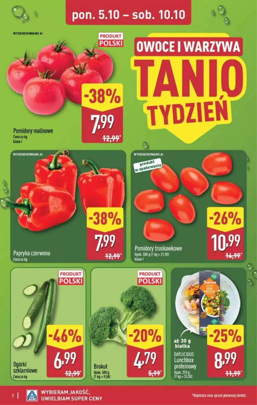 Gazetka promocyjna Aldi - Pełna oferta - ważna 05.10 do 10.10.2026 - strona 2 - produkty: Owoce, Warzywa