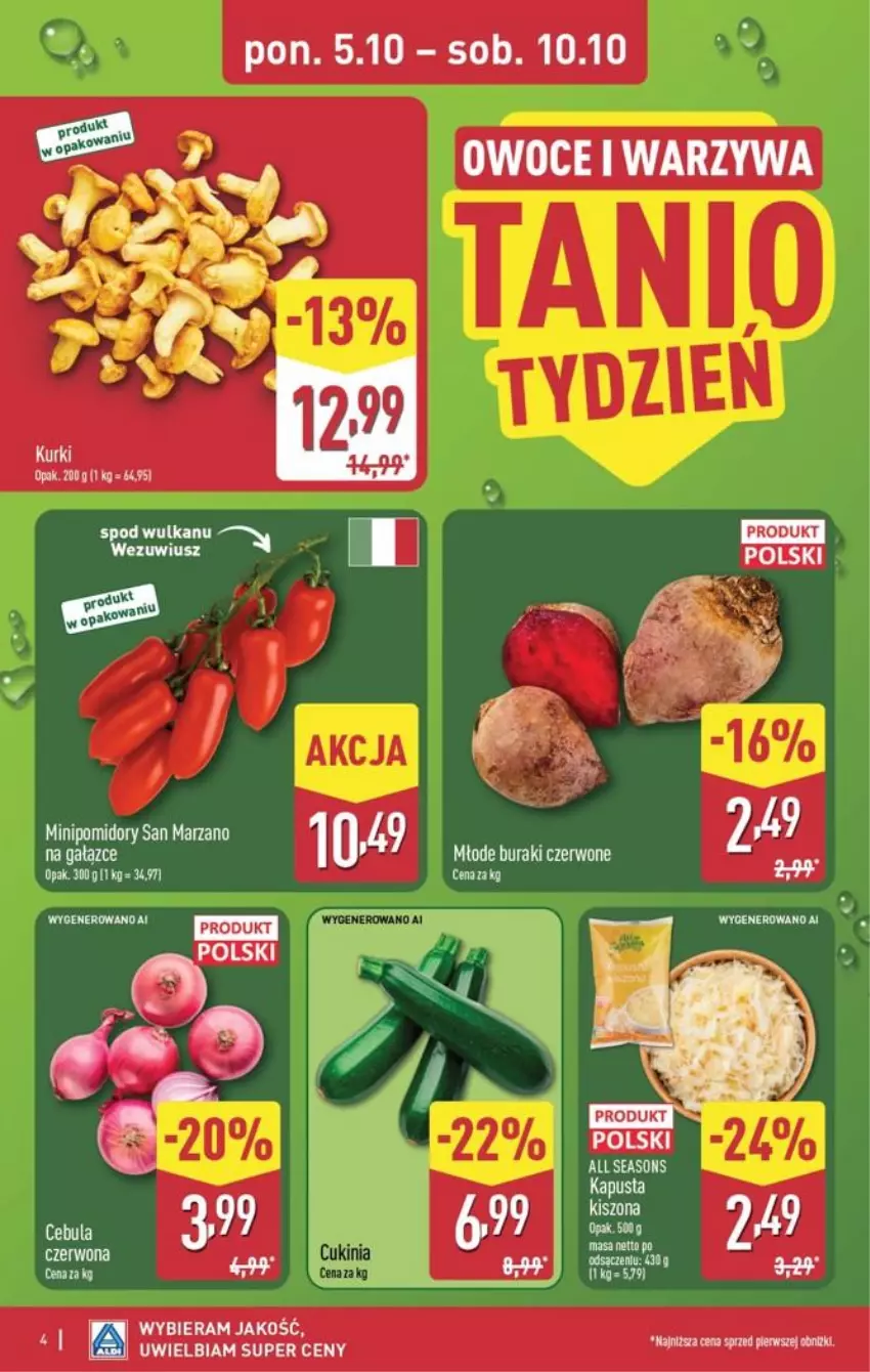 Gazetka promocyjna Aldi - Pełna oferta - ważna 05.10 do 10.10.2026 - strona 4 - produkty: Owoce, Warzywa