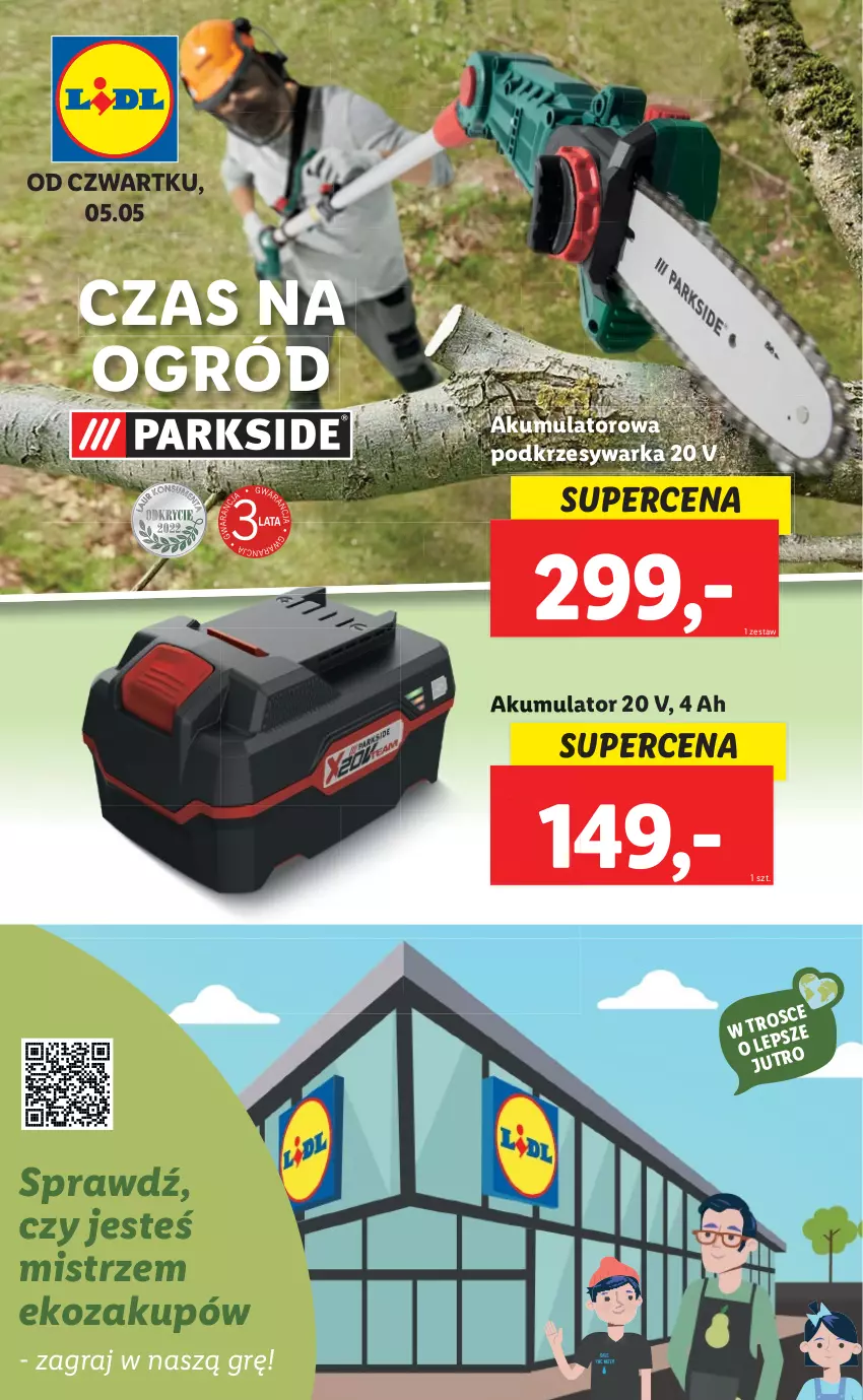 Gazetka promocyjna Lidl - GAZETKA - ważna 05.05 do 07.05.2022 - strona 56 - produkty: Akumulator, Gra, Ogród, Warka