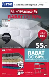 Gazetka promocyjna Jysk - Zimowa wyprzedaż - Gazetka - ważna od 02.02 do 02.02.2021 - strona 2 - produkty: Krzesło składane, Kołdra, Wełna, Ręcznik, Krzesło, Aksam, Poduszka, Mięta