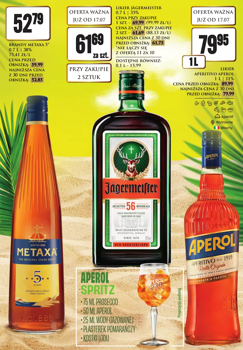 Gazetka promocyjna Dino - Katalog alkoholowy - ważna 20.07 do 25.07.2026 - strona 11 - produkty: Aperol, Brandy, Likier, Metaxa