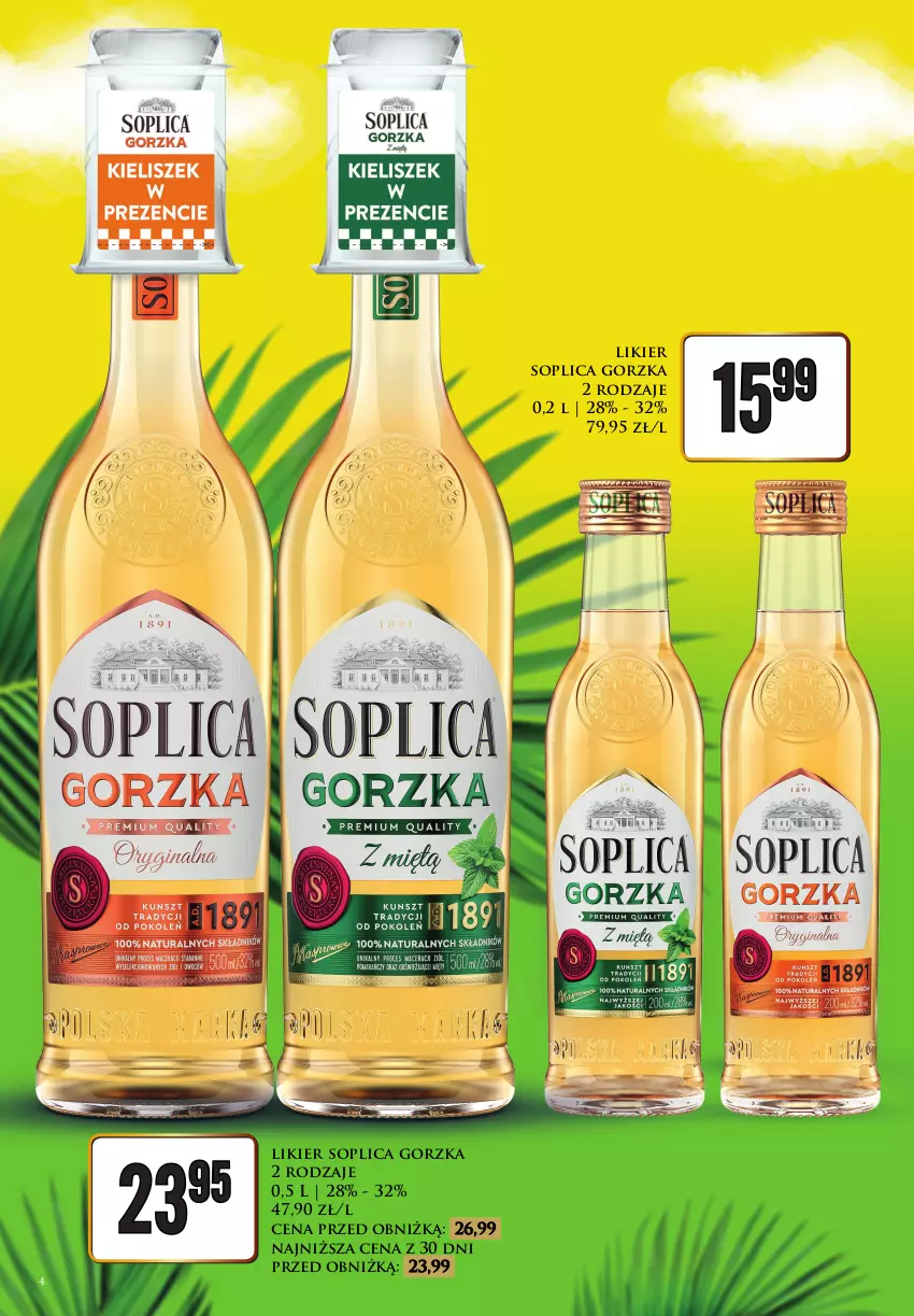 Gazetka promocyjna Dino - Katalog alkoholowy - ważna 20.07 do 25.07.2026 - strona 4 - produkty: Likier, Soplica