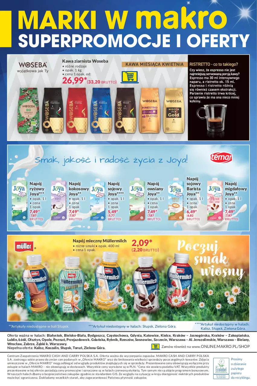 Gazetka promocyjna Makro - [Oferta specjalna] Marki w MAKRO - ważna 19.04 do 03.05.2021 - strona 4 - produkty: Gra, Kawa, Kawa ziarnista, Kokos, Kosz, Müller, Müllermilch, Napój, Napój mleczny, Papier, Piec, Rum, Ryż, Sos, Szal, Woseba