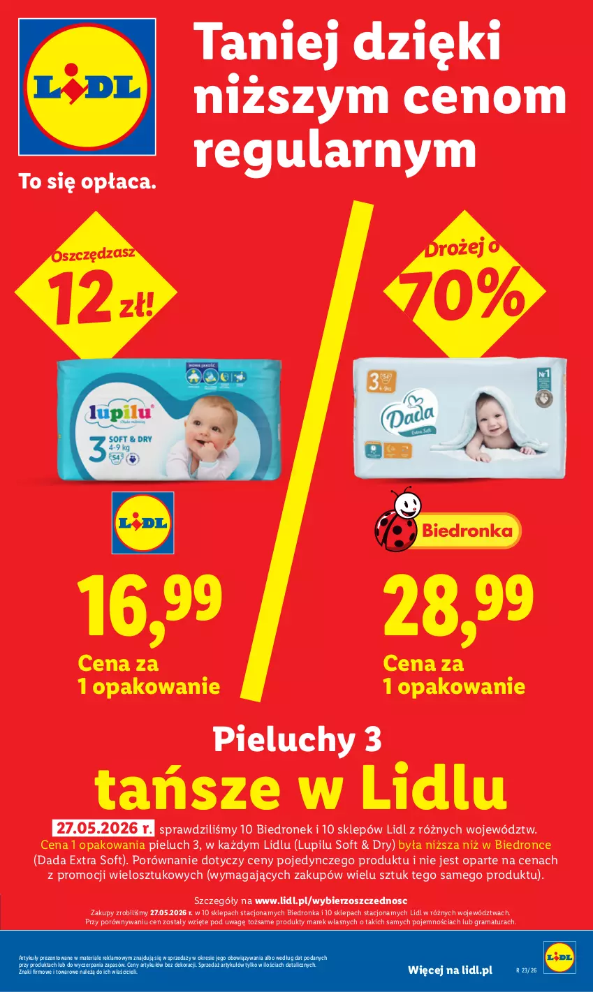Gazetka promocyjna Lidl - Gazetka ważna od 8.06 do 10.06 - ważna 08.06 do 10.06.2026 - strona 17 - produkty: Dada, Gra, Pieluchy, Por, Rama