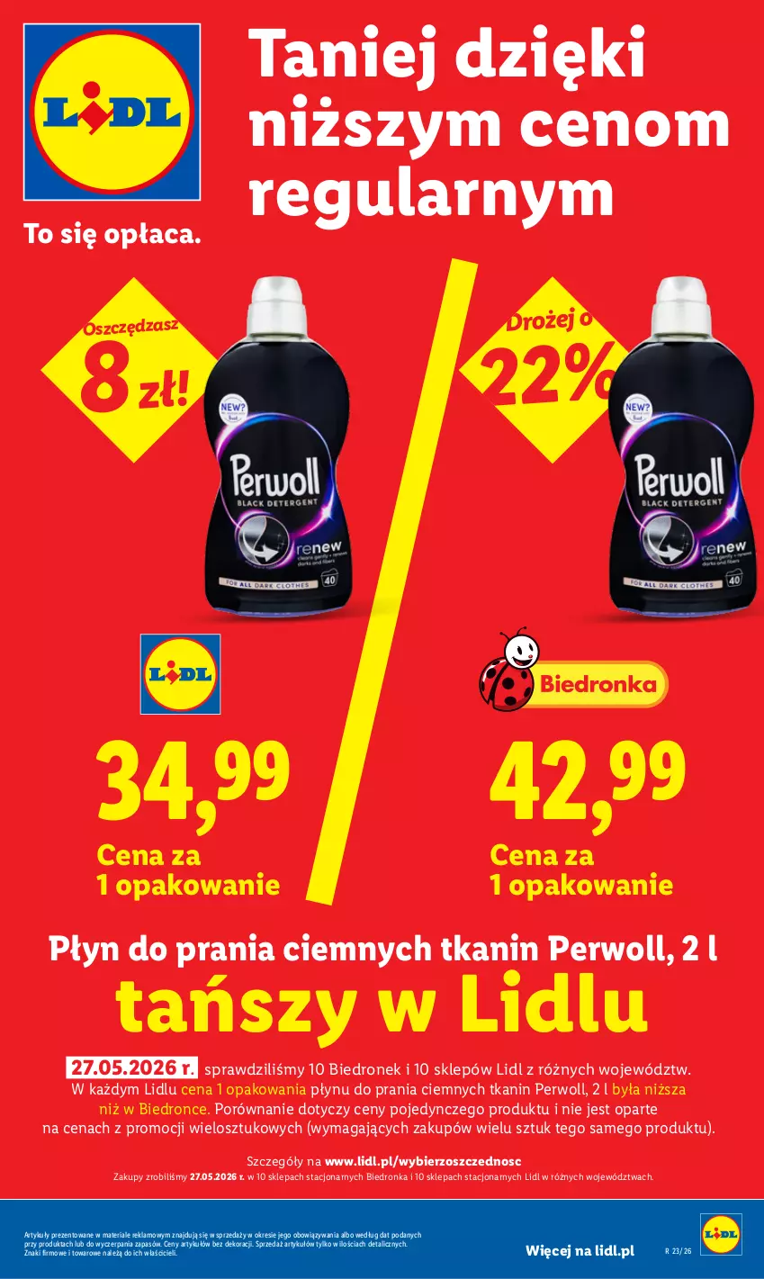 Gazetka promocyjna Lidl - Gazetka ważna od 8.06 do 10.06 - ważna 08.06 do 10.06.2026 - strona 27 - produkty: Perwoll, Płyn do prania, Por