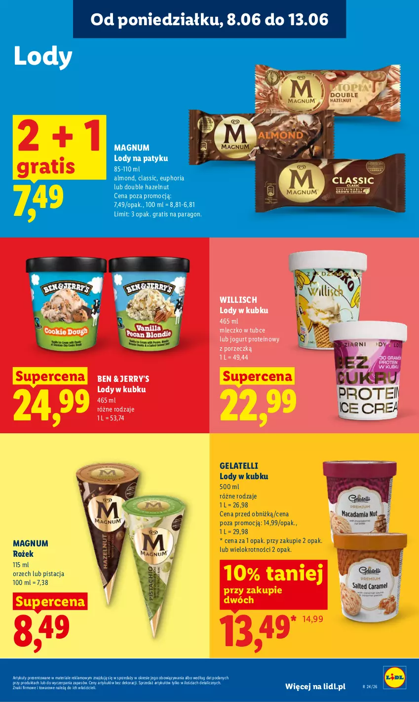 Gazetka promocyjna Lidl - Gazetka ważna od 8.06 do 10.06 - ważna 08.06 do 10.06.2026 - strona 57 - produkty: Gra, Jogurt, Lody, Mleczko, Por