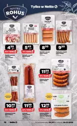 Gazetka promocyjna Netto - Od Poniedziałku - Gazetka - ważna od 29.03 do 29.03.2025 - strona 10 - produkty: Ser, Parówki, Parówki z szynki, Serdelki, Boczek, Kabanos, Kiełbasa, Kiełbasa śląska
