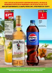 Gazetka promocyjna Delikatesy Centrum - DeliBarek DC29-DC30 - Gazetka - ważna od 28.07 do 28.07.2024 - strona 14 - produkty: Rum, Gin, Captain Morgan, Pepsi, Napój