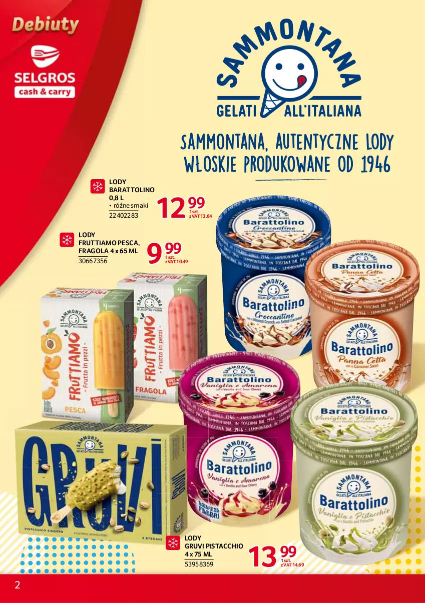 Gazetka promocyjna Selgros - Debiuty w Selgros - ważna 19.08 do 01.09.2021 - strona 2 - produkty: Lody