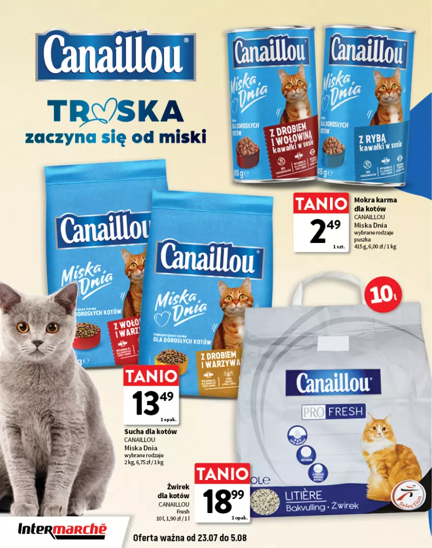 Gazetka promocyjna Intermarche - O La La! Ja to kupuję! - ważna 23.07 do 05.08.2026 - strona 16 - produkty: Canaillou, Fa, Miska, Mokra karma