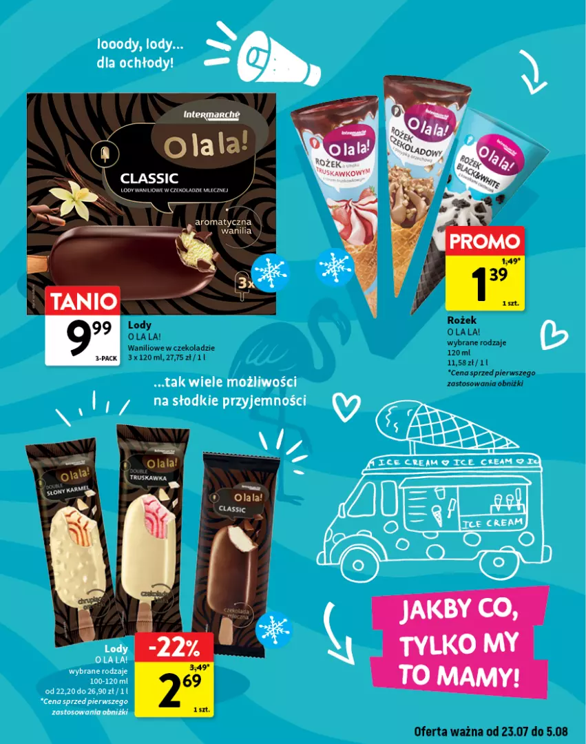 Gazetka promocyjna Intermarche - O La La! Ja to kupuję! - ważna 23.07 do 05.08.2026 - strona 3 - produkty: Lody