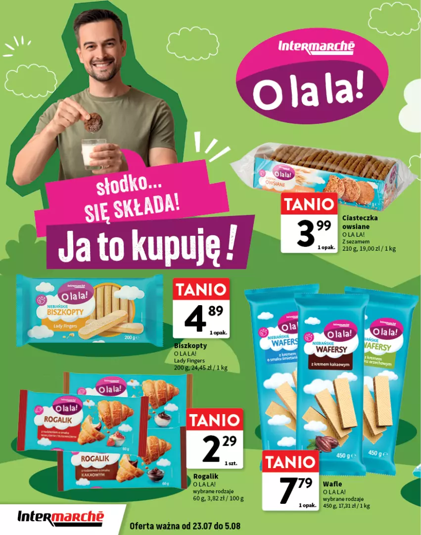 Gazetka promocyjna Intermarche - O La La! Ja to kupuję! - ważna 23.07 do 05.08.2026 - strona 4 - produkty: Rogal, Sezam, Wafle