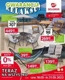 Gazetka promocyjna Selgros - Katalog Meble Ogrodowe - Gazetka - ważna od 31.05 do 31.05.2023 - strona 1 - produkty: Hama, Papier, Stół, Parasol, Tera, Tran, Fotel, Waga, LG, Fa
