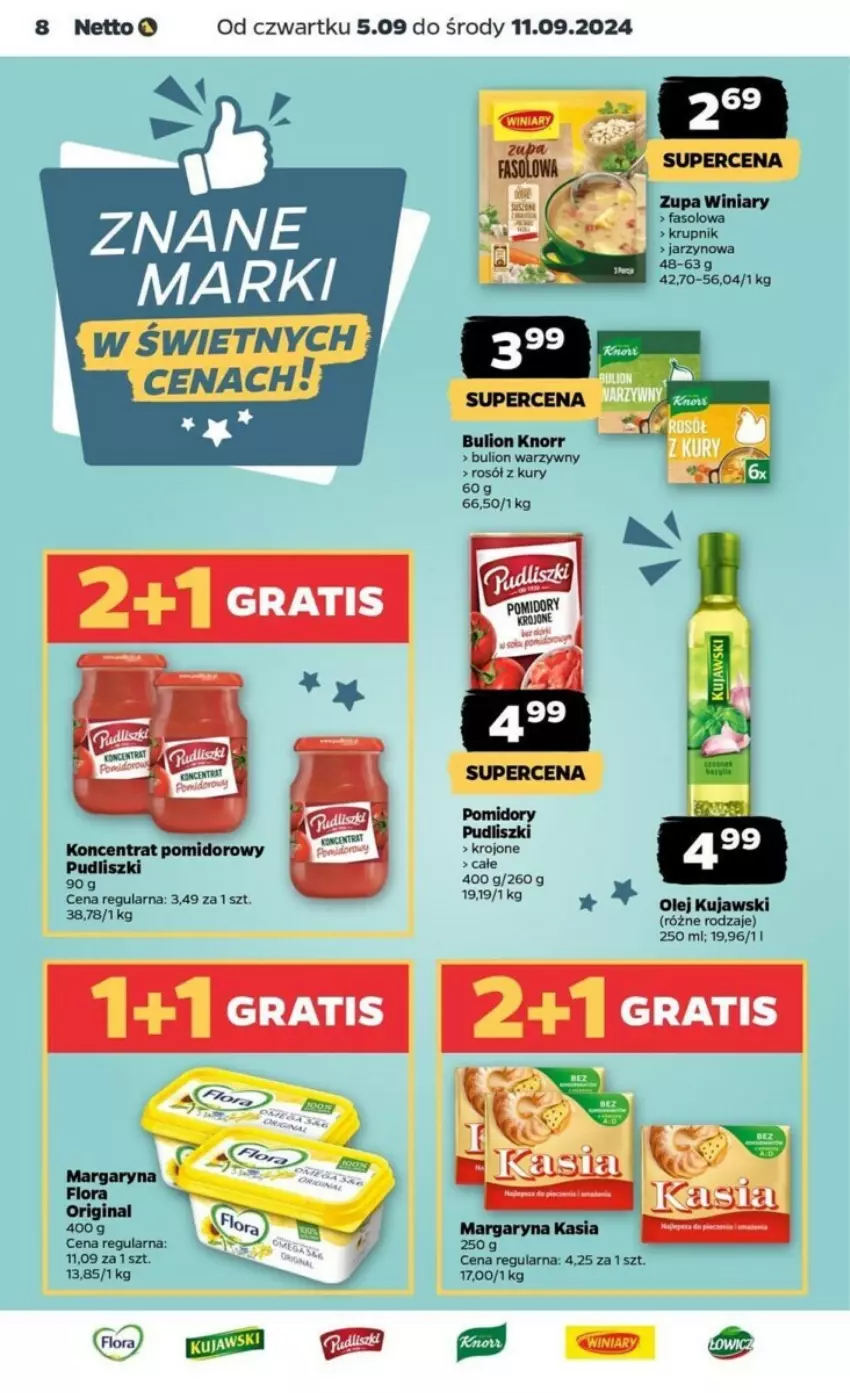 Gazetka promocyjna Netto - ważna 05.09 do 11.09.2024 - strona 26 - produkty: Bulion, Fa, Koncentrat pomidorowy, Krupnik, Lion, Pomidory, Pudliszki, Rosół, Winiary, Zupa