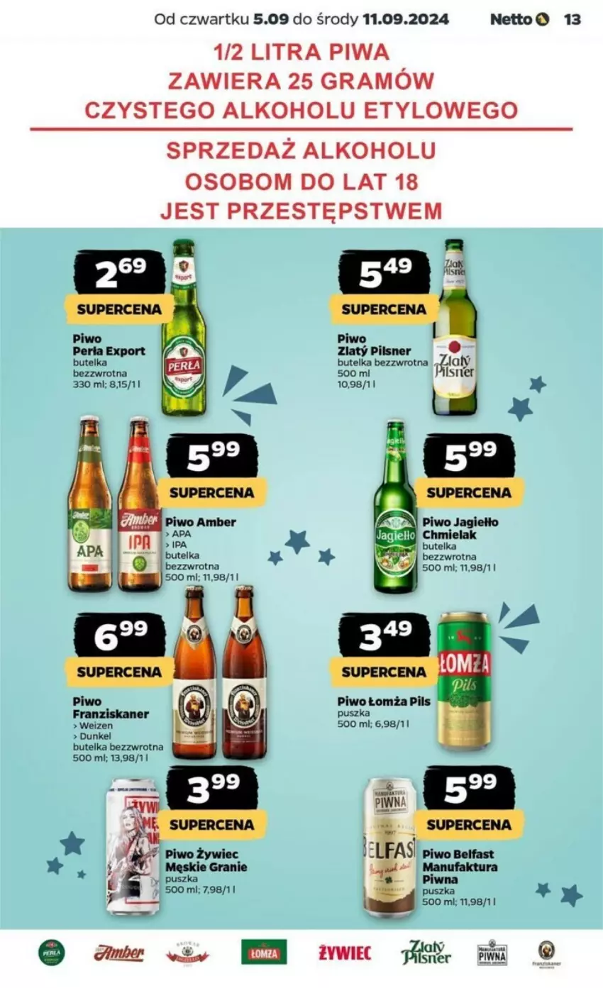 Gazetka promocyjna Netto - ważna 05.09 do 11.09.2024 - strona 5 - produkty: Gra, Piwa, Piwo, Skaner