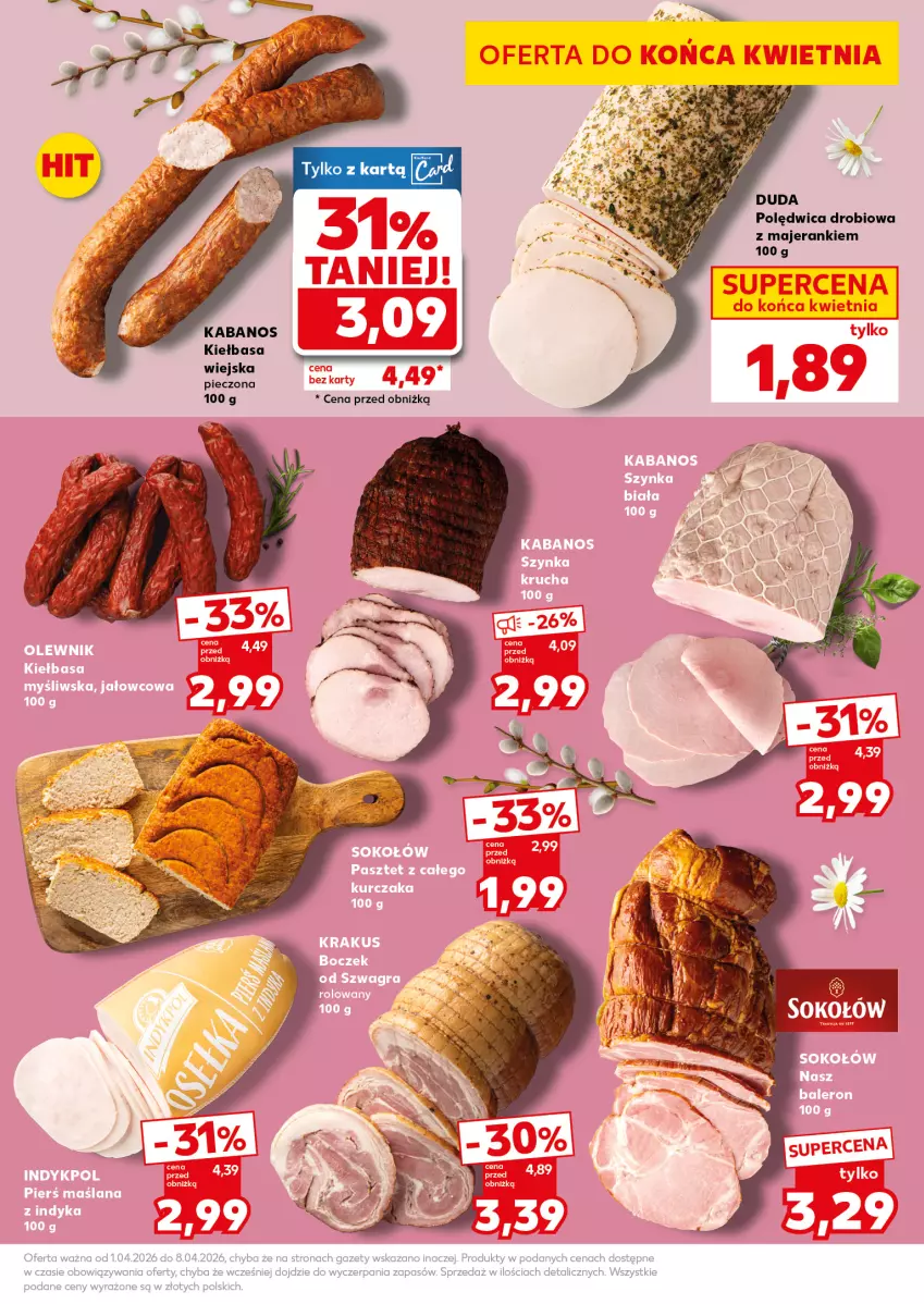 Gazetka promocyjna Kaufland - Mocny Start - ważna 07.04 do 08.04.2026 - strona 21 - produkty: Duda, Kabanos, Kiełbasa, Kiełbasa wiejska, Piec, Polędwica