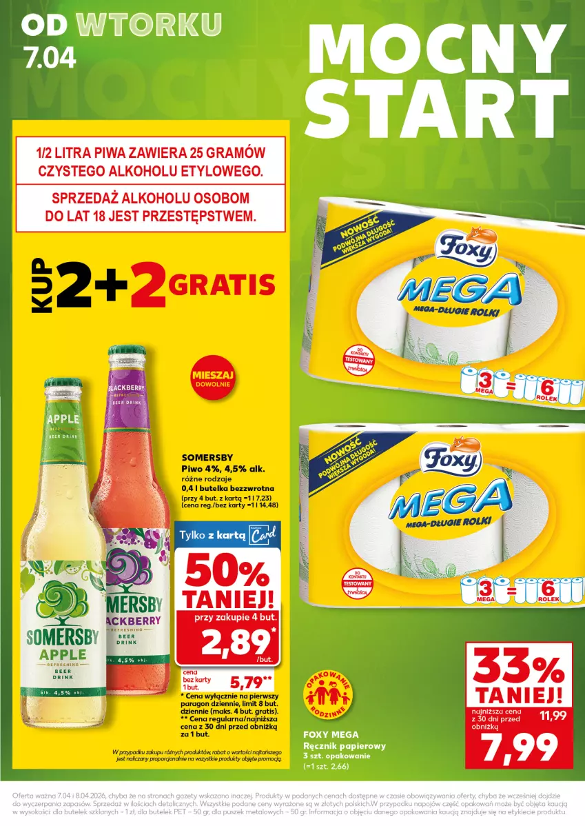 Gazetka promocyjna Kaufland - Mocny Start - ważna 07.04 do 08.04.2026 - strona 3 - produkty: Gra, Piwa, Piwo, Por, Ser, Somersby