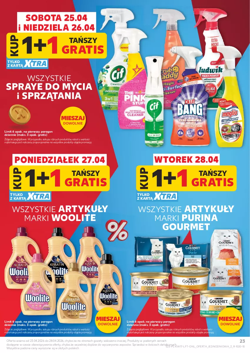 Gazetka promocyjna Kaufland - Gazetka tygodnia - ważna 23.04 do 28.04.2026 - strona 23 - produkty: Gra, Por, Pur, Purina, Woolite