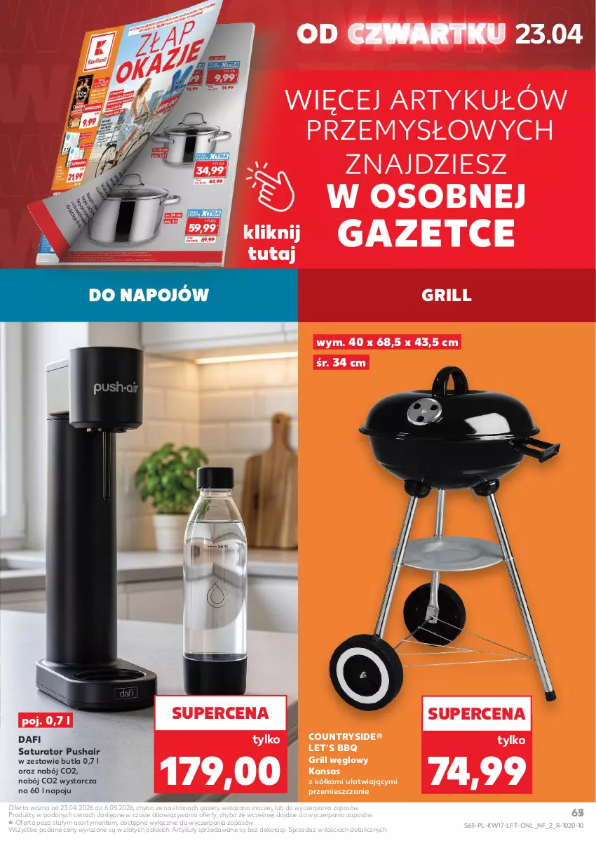 Gazetka promocyjna Kaufland - Gazetka tygodnia - ważna 23.04 do 28.04.2026 - strona 67 - produkty: Grill