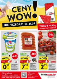 Gazetka promocyjna Intermarche - Gazetka - ważna od 31.07 do 31.07.2024 - strona 1 - produkty: Jogurt naturalny, Zott, Jogurt, Zott Primo, Kiełbasa, Kiełbasa śląska