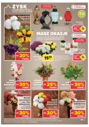 Gazetka promocyjna Carrefour - Gazetka Market - Gazetka - ważna od 05.11 do 05.11.2022 - strona 15 - produkty: Top, Róża, Chryzantema, Virtu, Bukiet, Znicz