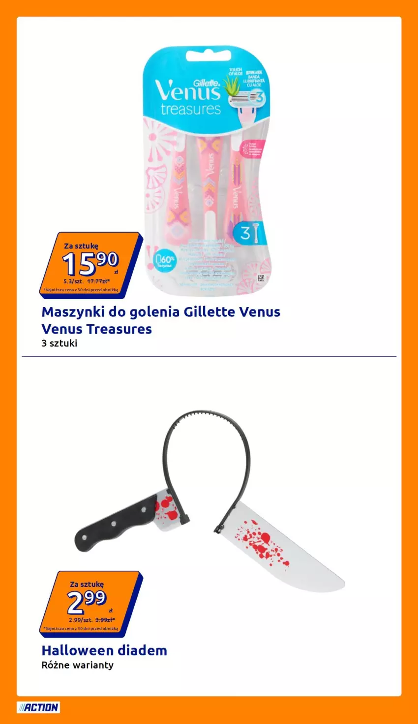 Gazetka promocyjna Action - Gazetka tydzień 44 2026 - ważna 28.10 do 03.11.2026 - strona 18 - produkty: Gillette, Gillette Venus, Venus