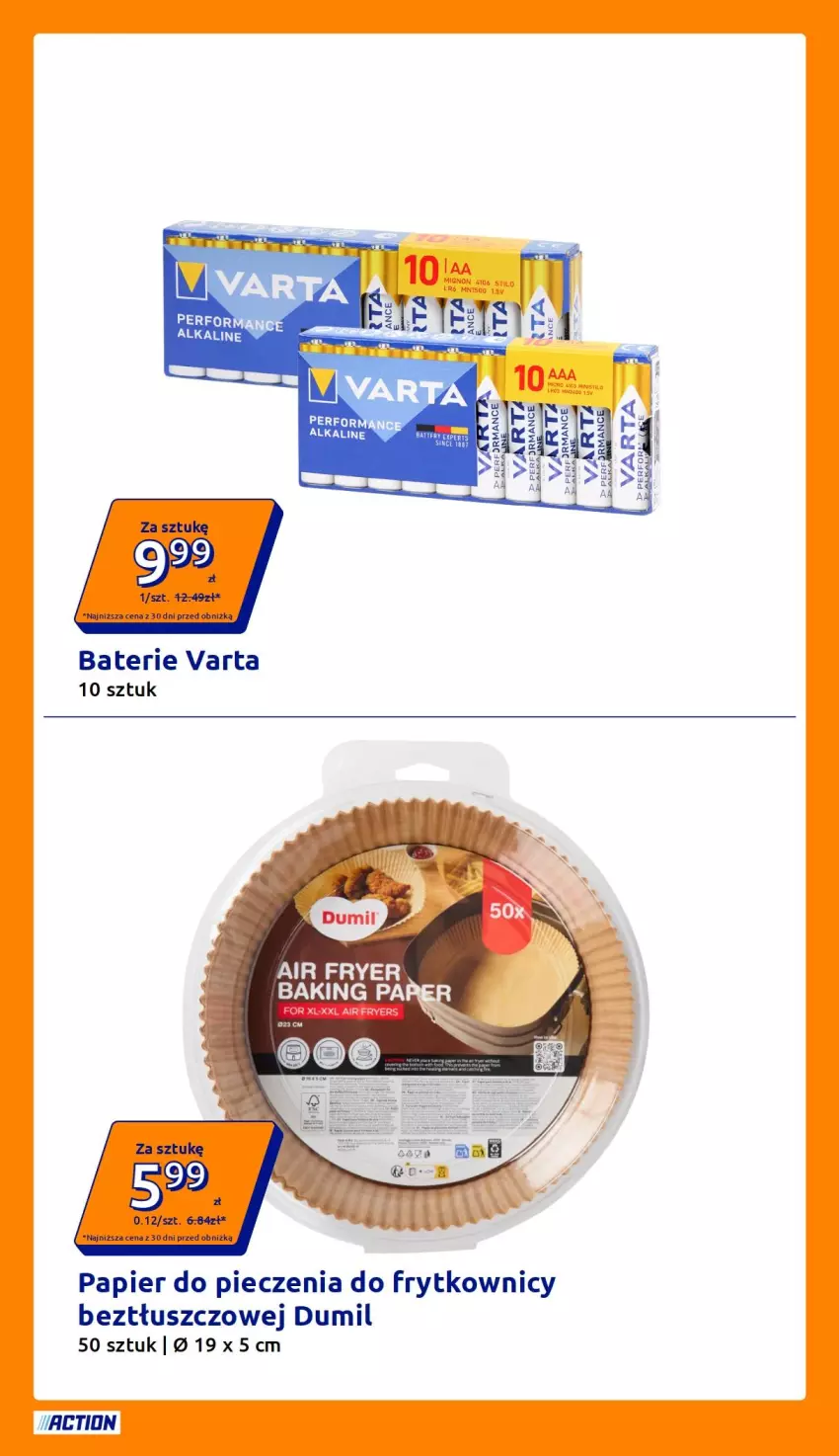 Gazetka promocyjna Action - Gazetka tydzień 44 2026 - ważna 28.10 do 03.11.2026 - strona 7 - produkty: Fa, Ivar, Papier, Papier do pieczenia, Piec, Varta