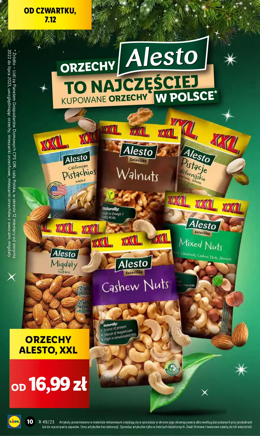 Gazetka promocyjna Lidl - GAZETKA - ważna 07.12 do 10.12.2023 - strona 10 - produkty: Migdały