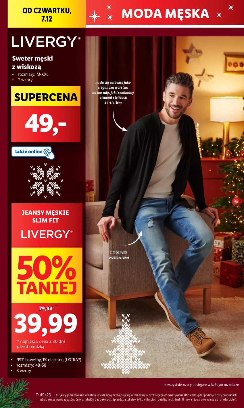 Gazetka promocyjna Lidl - GAZETKA - ważna 07.12 do 10.12.2023 - strona 16 - produkty: Kosz, Moda, Sweter, T-shirt