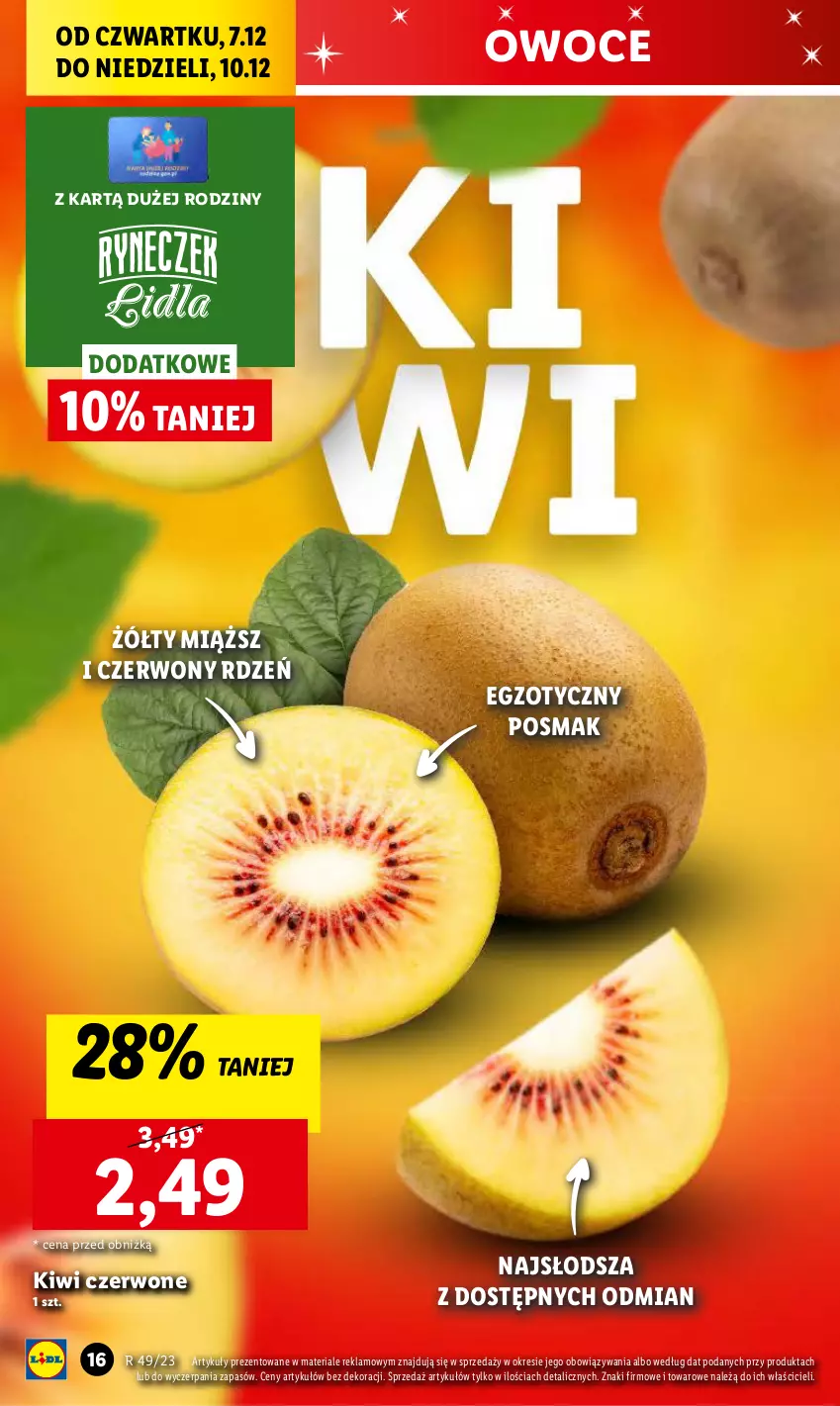 Gazetka promocyjna Lidl - GAZETKA - ważna 07.12 do 10.12.2023 - strona 18 - produkty: Chleb, Kiwi, Owoce, Ser, Warzywa, Warzywa i owoce