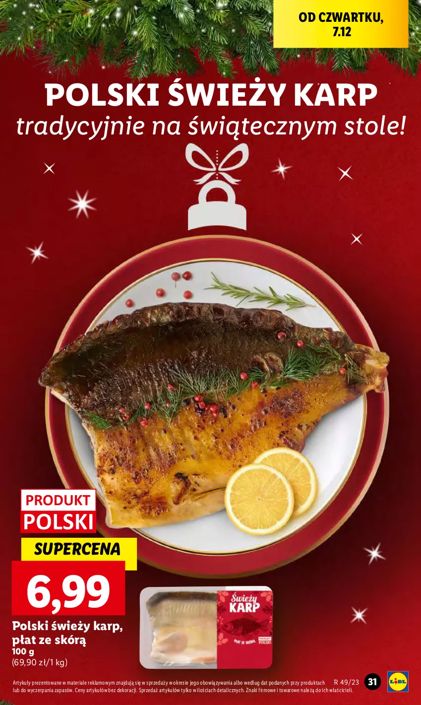 Gazetka promocyjna Lidl - GAZETKA - ważna 07.12 do 10.12.2023 - strona 33 - produkty: Karp, Ole!