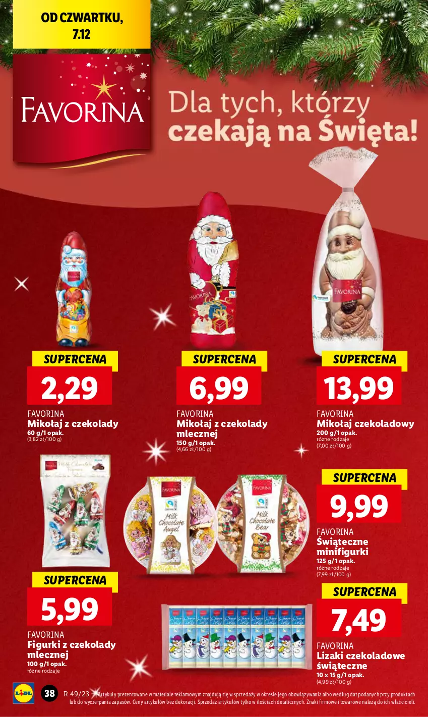 Gazetka promocyjna Lidl - GAZETKA - ważna 07.12 do 10.12.2023 - strona 40 - produkty: Fa, Lizaki, Lizaki czekoladowe