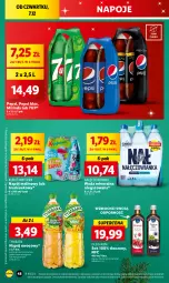 Gazetka promocyjna Lidl - GAZETKA - Gazetka - ważna od 10.12 do 10.12.2023 - strona 52 - produkty: Nałęczowianka, Sok, Por, Gra, 7up, Pepsi max, Oleofarm, Granat, Mirinda, Napoje, Pepsi, Tymbark, Kubuś Waterrr, Woda mineralna, Kubuś, Woda, Wino, Mango, Napój, Oleo, Mięta, Fa