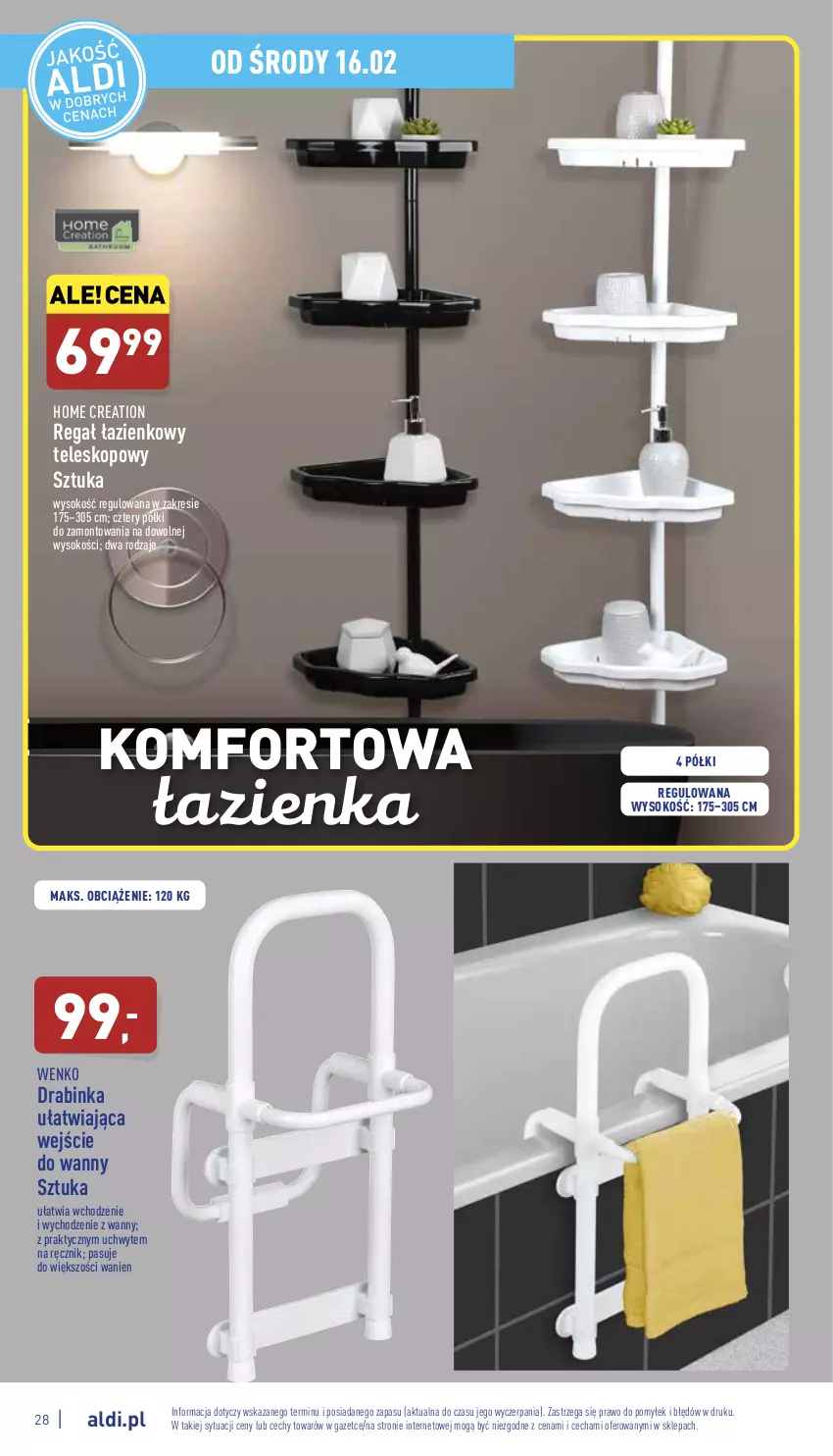 Gazetka promocyjna Aldi - Pełny katalog - ważna 14.02 do 19.02.2022 - strona 28 - produkty: Inka, Ręcznik, Regał, Sok, Teleskop