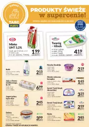 Gazetka promocyjna Makro - Targ MAKRO - oferta świeża w super cenach! - Gazetka - ważna od 14.08 do 14.08.2026 - strona 1 - produkty: Ser, Twaróg, Jaja, Jogurt, Smakija, Serek, Delma, Aksam, Twój Smak, Mleczna kanapka, Kasia, Jogurt pitny, Kefir, Kinder, Mleko