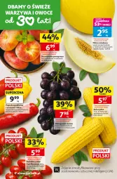Gazetka promocyjna Auchan - 30 Lat Supermarket - Gazetka - ważna od 26.08 do 26.08.2026 - strona 2 - produkty: Warzywa, Papryka, Warzywa i owoce, Papryka podłużna, Winogrona, Brzoskwinie, Owoce, Wino, Pomidory, Melon, Kukurydza, Intel