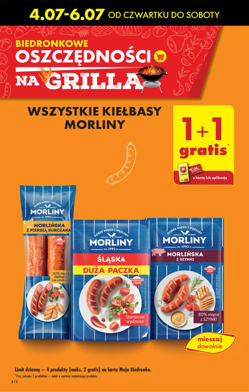 Gazetka promocyjna Biedronka - Od czwartku - ważna 04.07 do 10.07.2024 - strona 2 - produkty: Gra, Grill, Morliny