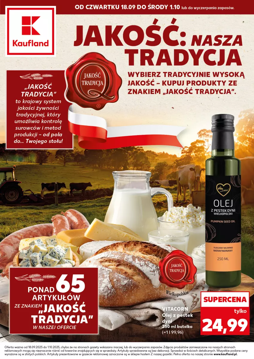 Gazetka promocyjna Kaufland - Kaufland - ważna 18.09 do 01.10.2025 - strona 1 - produkty: Sok
