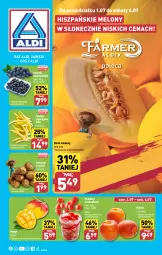 Gazetka promocyjna Aldi - Farmer ALDIK poleca świeże owoce i warzywa - Gazetka - ważna od 06.07 do 06.07.2024 - strona 1 - produkty: Ziemniaki, Mango, Pomidory, Melon, Fa
