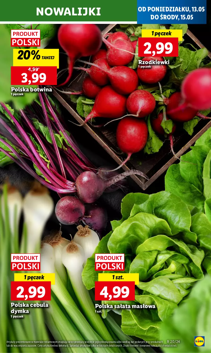 Gazetka promocyjna Lidl - GAZETKA - ważna 13.05 do 15.05.2024 - strona 5 - produkty: Cebula, Masło, Sałat, Sałata masłowa