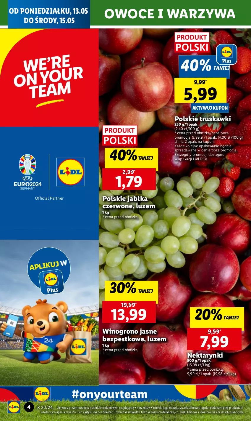 Gazetka promocyjna Lidl - GAZETKA - ważna 13.05 do 15.05.2024 - strona 6 - produkty: Jabłka, Nektar, Olej, Owoce, Truskawki, Warzywa, Wino