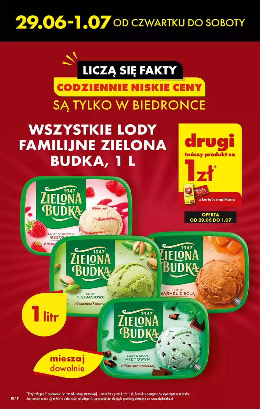 Gazetka promocyjna Biedronka - Od Czwartku - ważna 29.06 do 05.07.2023 - strona 10 - produkty: Fa, Lody, Zielona Budka
