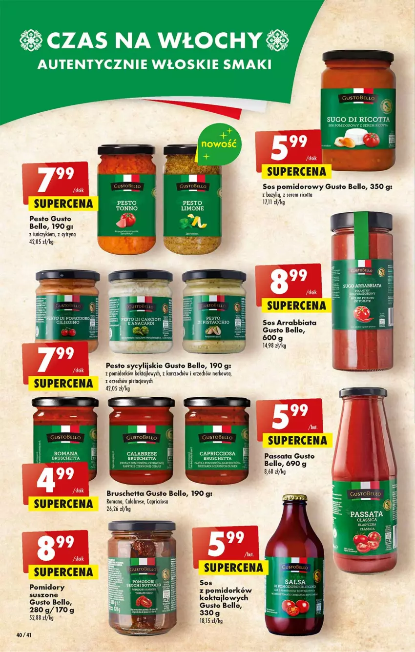 Gazetka promocyjna Biedronka - Od Czwartku - ważna 29.06 do 05.07.2023 - strona 40 - produkty: Bell, Cars, Fa, LG, Pesto, Ricotta, Salsa, Ser, Sos