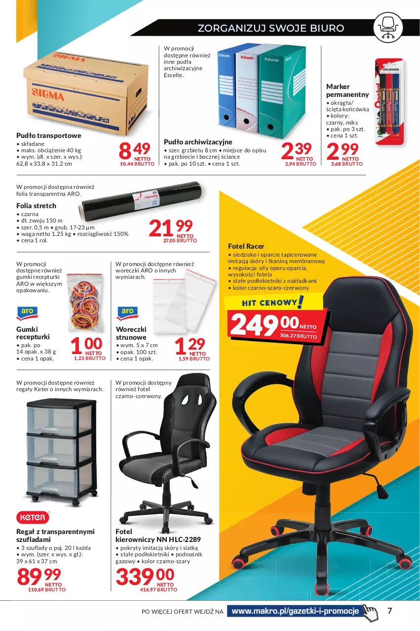 Gazetka promocyjna Makro - [Oferta specjalna] Zorganizuj swoje biuro - ważna 07.01 do 24.01.2022 - strona 7 - produkty: Acer, Biuro, Fotel, Marker, Por, Regał, Siedzisko, Sok, Sport, Tran, Waga