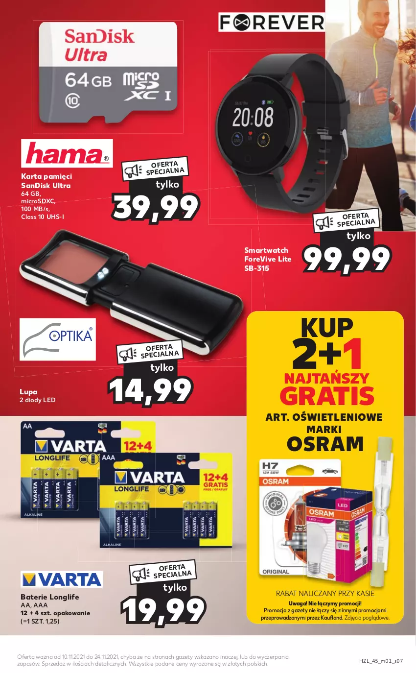 Gazetka promocyjna Kaufland - Oferta specjalna - ważna 10.11 do 24.11.2021 - strona 7 - produkty: Gra, Karta pamięci, Smartwatch, Waga