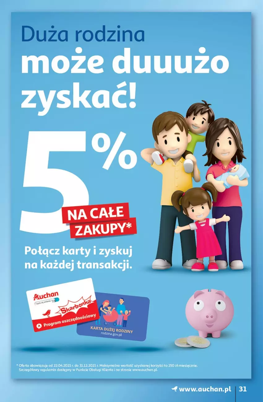 Gazetka promocyjna Auchan - Hiper Kibicowanie Hipermarkety - ważna 10.06 do 16.06.2021 - strona 31 - produkty: Tran