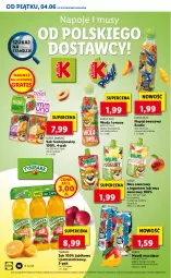 Gazetka promocyjna Lidl - GAZETKA - Gazetka - ważna od 05.06 do 05.06.2021 - strona 16 - produkty: Sok, Mus, Gra, Jogurt, Napoje, Tymbark, Owoce, Kubuś, Arbuz, Woda, Mango, Napój, Napój musujący