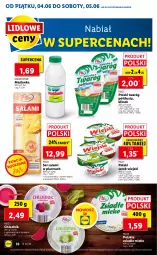 Gazetka promocyjna Lidl - GAZETKA - Gazetka - ważna od 05.06 do 05.06.2021 - strona 32 - produkty: Serek wiejski, Ser, Por, Salami, Maślanka, Twaróg, Serek, Pilos, Twaróg półtłusty, Ser salami, Mleko