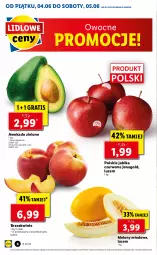 Gazetka promocyjna Lidl - GAZETKA - Gazetka - ważna od 05.06 do 05.06.2021 - strona 6 - produkty: Jonagold, Por, Gra, Brzoskwinie, Melon, Jabłka