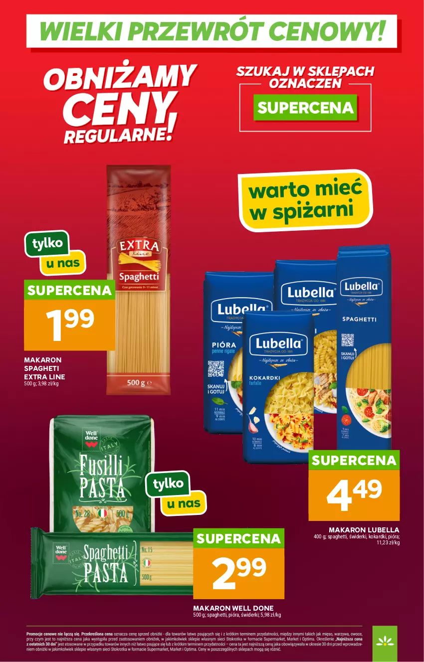Gazetka promocyjna Stokrotka - Wielki przewrót cenowy - ważna 10.04 do 30.04.2026 - strona 4 - produkty: Bell, Bella, Lubella, Makaron, Spaghetti